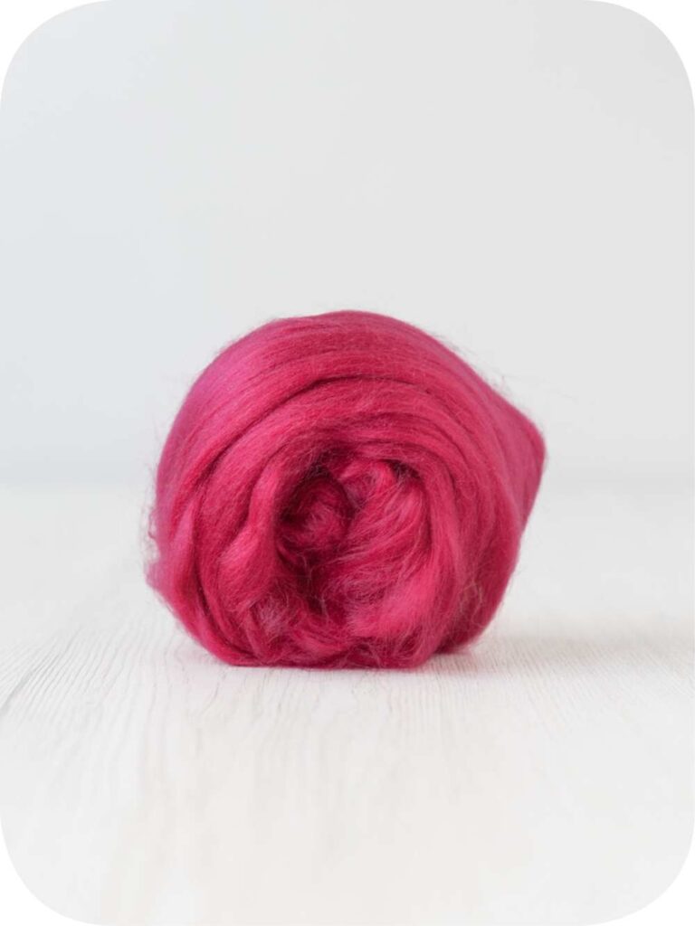 Viskoze, ķemmēta lente – Raspberry